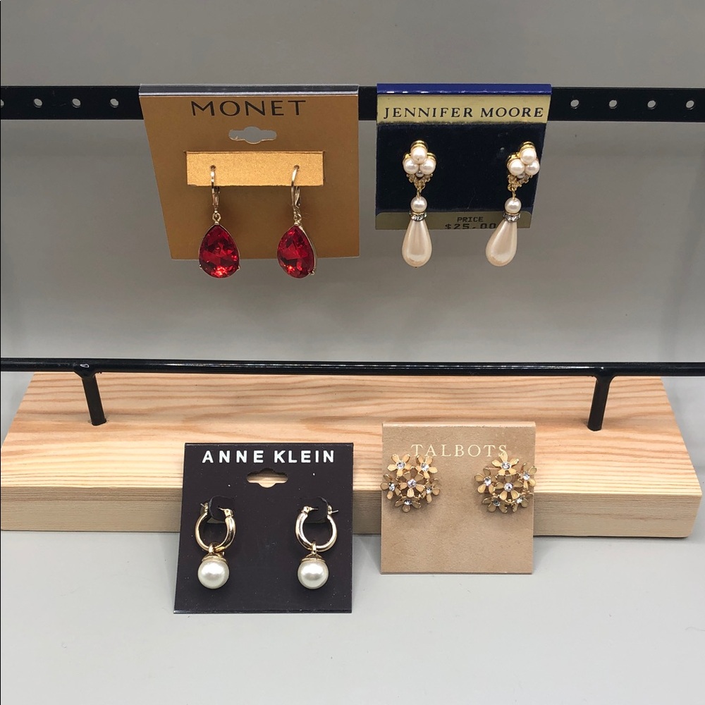 Monet Anne Klein Talbots Jennifer Moore Earrings Bundle lot 4 Dressy NEW NWT.